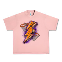 Salmon basketball lightning bolt Urban Heavy Tee - Zillion Design Studio