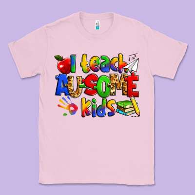 I Teach Ausome Kids Autism Teacher Classic Tee Designed By Zillion Design Studio