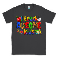 Smoke i teach ausome kids autism teacher Classic Tee - Zillion Design Studio