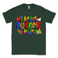 Sports Green i teach ausome kids autism teacher Classic Tee - Zillion Design Studio