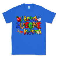 True Royal i teach ausome kids autism teacher Classic Tee - Zillion Design Studio