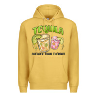 Antique Gold tequila cheaper than therapy Premium Hoodie - MaliasSmallBusiness