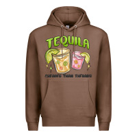 Chestnut tequila cheaper than therapy Premium Hoodie - MaliasSmallBusiness