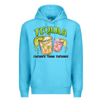 Ocean Blue tequila cheaper than therapy Premium Hoodie - MaliasSmallBusiness