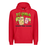 Red tequila cheaper than therapy Premium Hoodie - MaliasSmallBusiness
