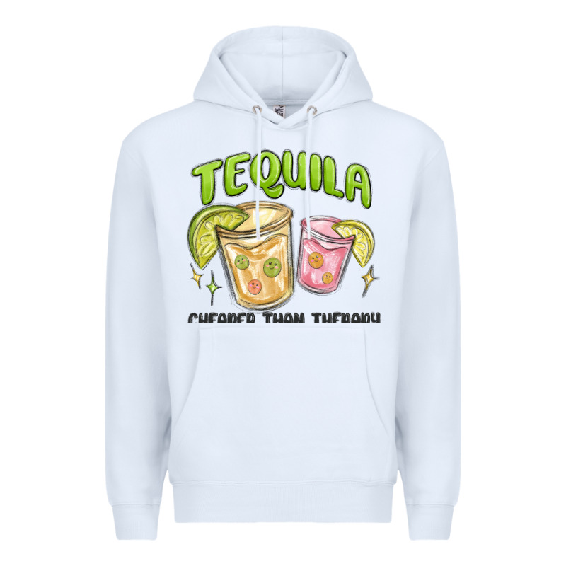 Tequila Cheaper Than Therapy Premium Hoodie by MaliasSmallBusiness | Teevron