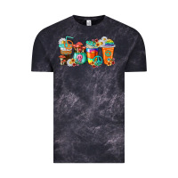 Cloud Black hippie coffee cups Vintage Tee - texasbilliewilder