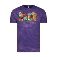 Cloud Purple hippie coffee cups Vintage Tee - texasbilliewilder
