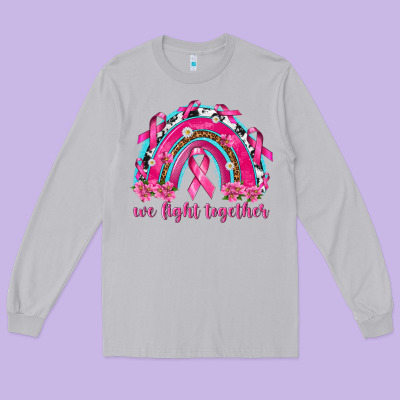 We Fight Together Rainbow Long Sleeve Tee Designed By Texasbilliewilder
