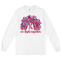 White We Fight Together Rainbow Long Sleeve Tee - texasbilliewilder
