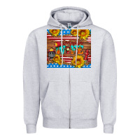 Heather Grey american flag firefighter wife Zipper Hoodie - HRA Design Shop