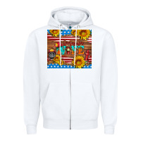 White american flag firefighter wife Zipper Hoodie - HRA Design Shop