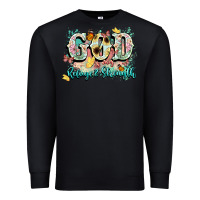 Black god is my refugee and strength Premium Sweatshirt - NancyCooperArtShop