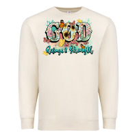 Sandshell god is my refugee and strength Premium Sweatshirt - NancyCooperArtShop