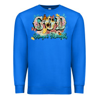 True Royal god is my refugee and strength Premium Sweatshirt - NancyCooperArtShop