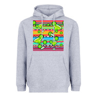 Heather Grey margarita serape seamless pattern Heavyweight Hoodie - BundleAndBundleShop