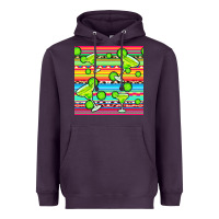 Plum margarita serape seamless pattern Heavyweight Hoodie - BundleAndBundleShop
