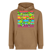 Toasted Coconut margarita serape seamless pattern Heavyweight Hoodie - BundleAndBundleShop