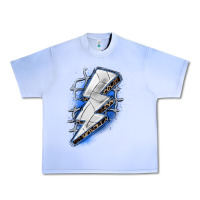 Grape Ice volleyball lightning bolt Urban Heavy Tee - Zillion Design Studio