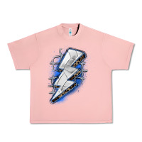 Salmon volleyball lightning bolt Urban Heavy Tee - Zillion Design Studio
