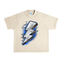 Sandshell volleyball lightning bolt Urban Heavy Tee - Zillion Design Studio