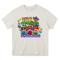 Cream love gnome no bounds Heavy Core Tee - CowhideDigitalArt