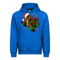 Cobalt Christmas Western Texas Map Urban Hoodie - BundleAndBundleShop