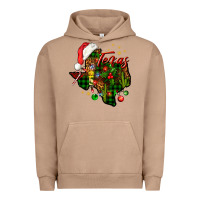 Pigment Burro Christmas Western Texas Map Urban Hoodie - BundleAndBundleShop