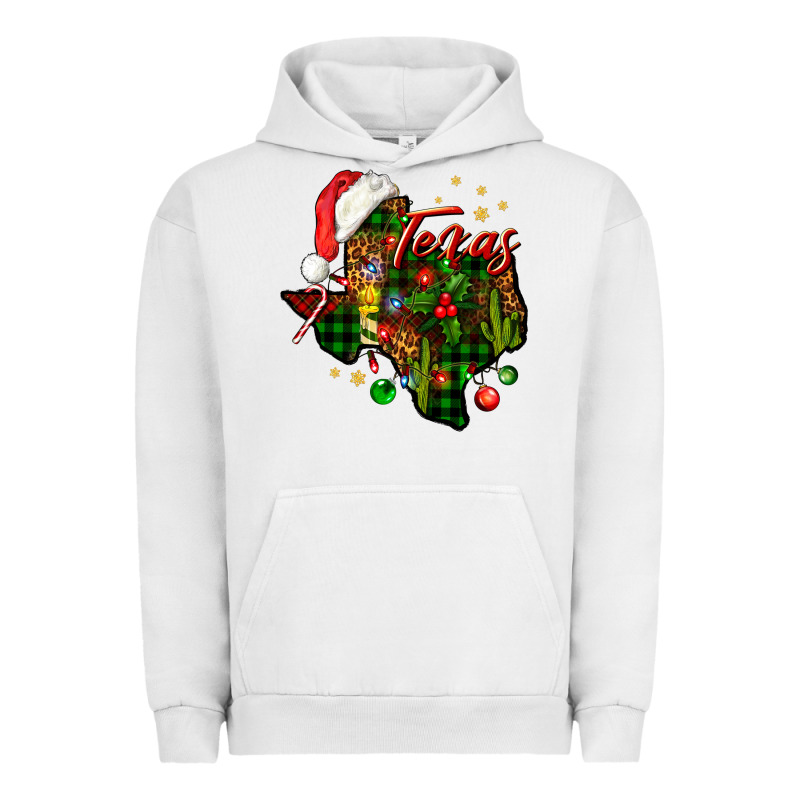 Christmas Western Texas Map Urban Hoodie by BundleAndBundleShop | Teevron