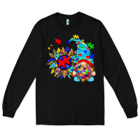 Black autism sunflower gnome Long Sleeve Tee - Zillion Design Studio