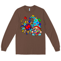 Chestnut autism sunflower gnome Long Sleeve Tee - Zillion Design Studio