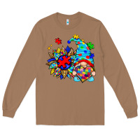 Toasted Coconut autism sunflower gnome Long Sleeve Tee - Zillion Design Studio