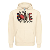 Sandshell for the love of the game football Zipper Hoodie - CowhideDigitalArt