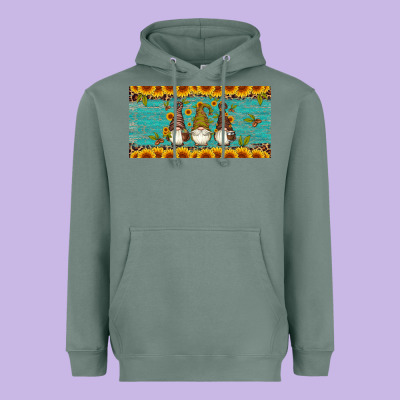 Coffee Gnomes Heavyweight Hoodie Designed By Artiststas