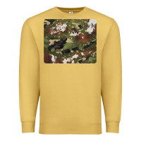 Antique Gold black and brown cowhide camouflage Premium Sweatshirt - BarkalooDesign