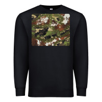 Black black and brown cowhide camouflage Premium Sweatshirt - BarkalooDesign