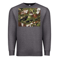 Charcoal Heather black and brown cowhide camouflage Premium Sweatshirt - BarkalooDesign