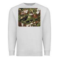 Dove Grey black and brown cowhide camouflage Premium Sweatshirt - BarkalooDesign