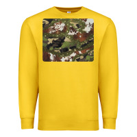 Lemon black and brown cowhide camouflage Premium Sweatshirt - BarkalooDesign