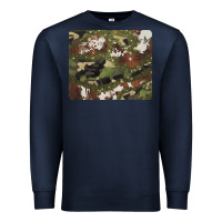 Navy black and brown cowhide camouflage Premium Sweatshirt - BarkalooDesign