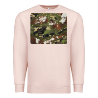 Pale Pink black and brown cowhide camouflage Premium Sweatshirt - BarkalooDesign