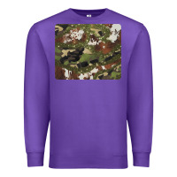 Purple black and brown cowhide camouflage Premium Sweatshirt - BarkalooDesign