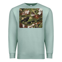 Seafoam black and brown cowhide camouflage Premium Sweatshirt - BarkalooDesign