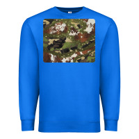 True Royal black and brown cowhide camouflage Premium Sweatshirt - BarkalooDesign