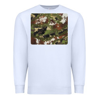 White black and brown cowhide camouflage Premium Sweatshirt - BarkalooDesign