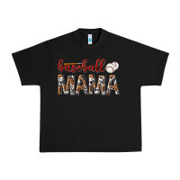 Black baseball mama Urban Heavy Tee - texasbilliewilder