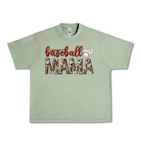 Oil Green baseball mama Urban Heavy Tee - texasbilliewilder