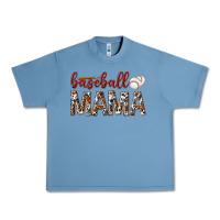 Pebble Blue baseball mama Urban Heavy Tee - texasbilliewilder