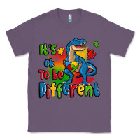 Lavender it's ok to be different autism trex Classic Tee - Zillion Design Studio