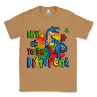 Toasted Coconut it's ok to be different autism trex Classic Tee - Zillion Design Studio